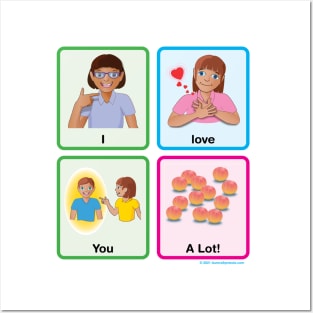 I Love You a Lot! (Autism AAC Shirt) Posters and Art